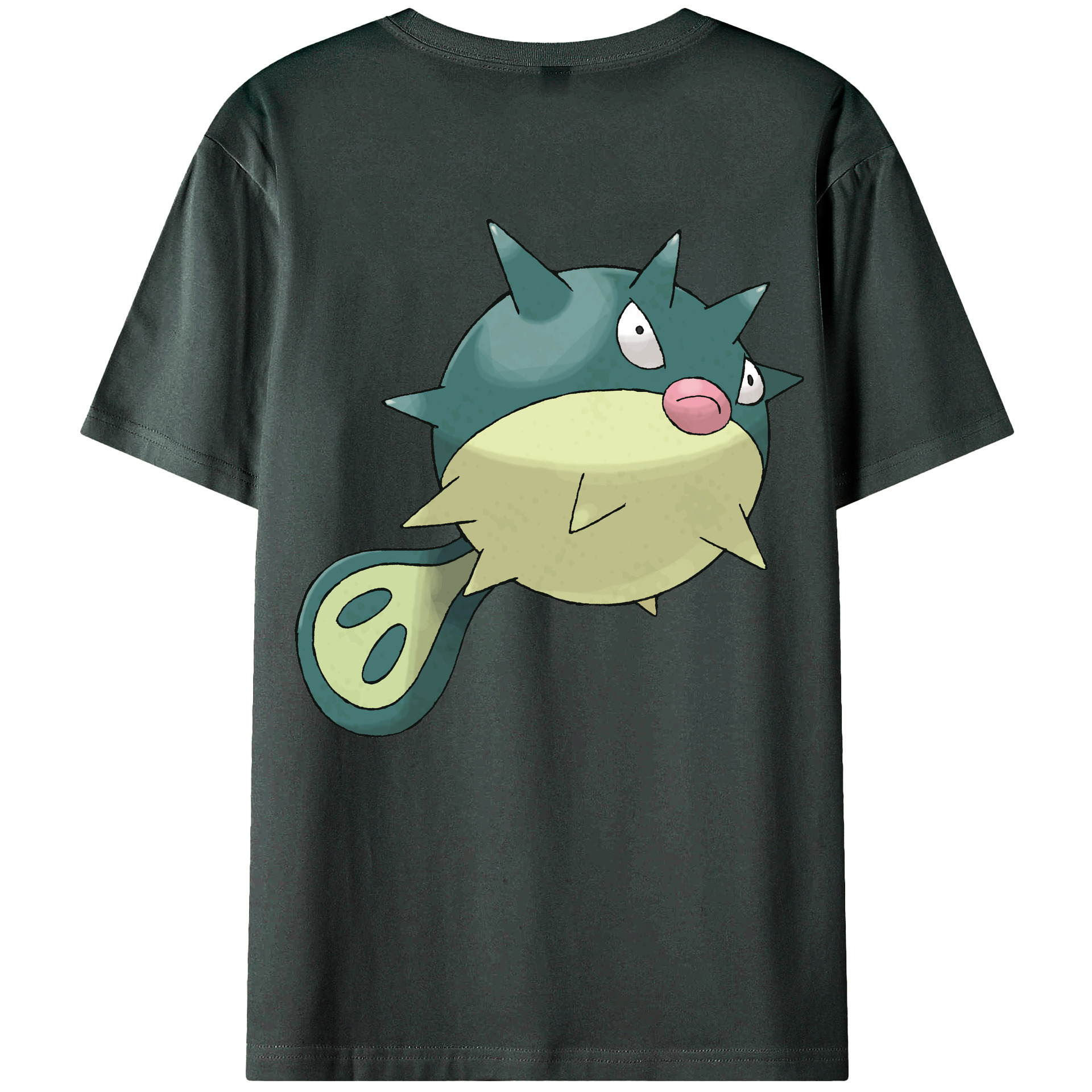 （画像用） ポケットモンスター Pokémon 綿100％ メンズ半袖Tシャツ（バックプリント） 通気性
